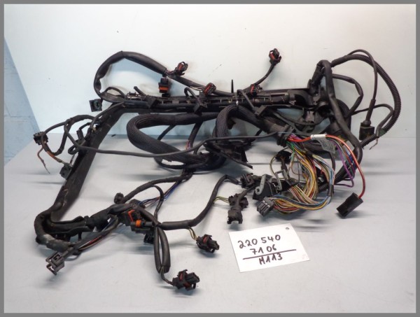 Mercedes Benz W220 W215 M113 500 V8 engine wire harness 2205407106 original