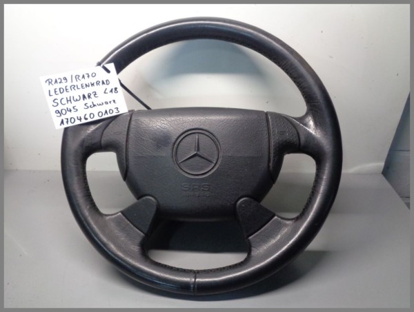 Mercedes R170 SLK W208 LEATHER Airbag Steering Wheel 1704600103 Black L18