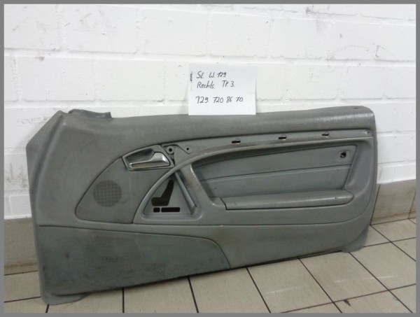 Mercedes R129 SL Door Panel Right Panel Original 1297208670 7C12 Grey