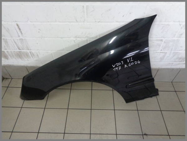 Mercedes Benz W203 FENDER FRONT LEFT 197 Black 2038800118 K6024 Original