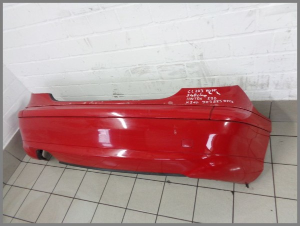 Mercedes CL203 Sportcoupe Rear Bumper 590 Red 2038851225 K310 Original