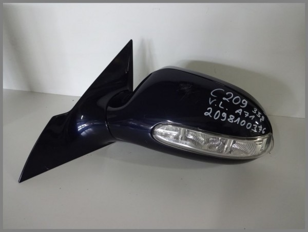 Mercedes Benz W209 Outside Mirror Outside Mirror Left 359 Tanzanite Blue 2098100376