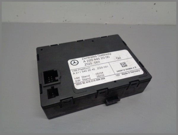 Mercedes Benz C215 W220 R230 Control Unit Central Gateway ZGW ZGS 2204452000