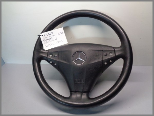 Mercedes Benz CL203 Sportcoupe BLACK leather steering wheel 2034601203 L39