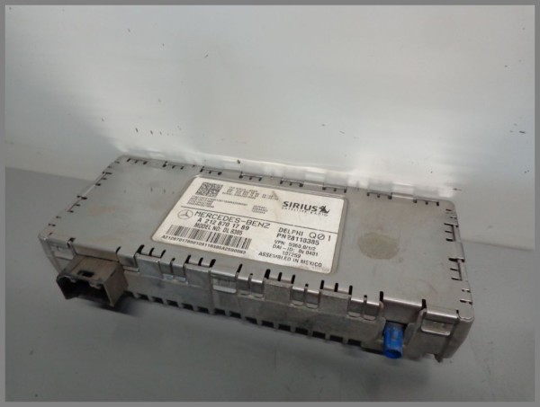 Mercedes Benz A207 E Cabrio Sirius Radio Control Unit 2128701789 Original Satellite