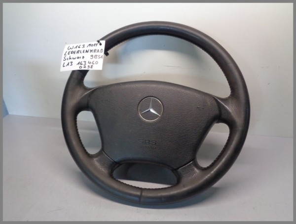 Mercedes Benz MB W163 ML leather steering wheel BLACK FACELIFT 1634600603 L13