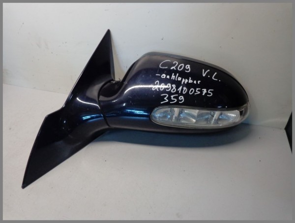 Mercedes W209 outside mirror left 359 Tanzanite blue 2098100575 foldable original