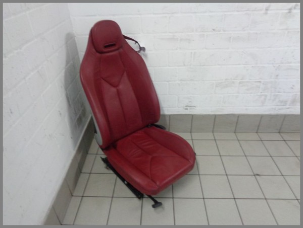 Mercedes R171 SLK Seat Leather Seat RED Left Airscarf Driver Seat Original