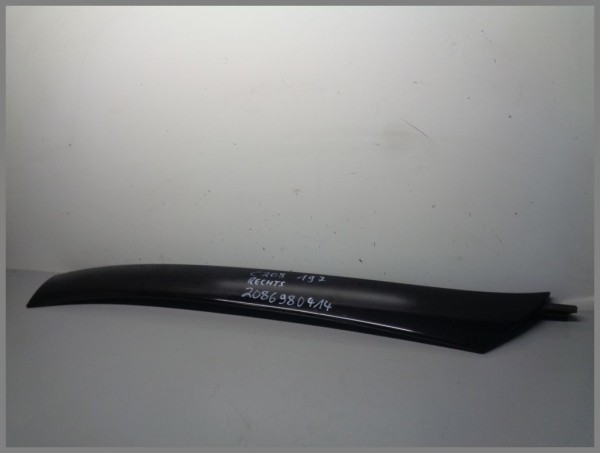 Mercedes Benz W208 CLK A-pillar trim exterior 2086980414 197 black right