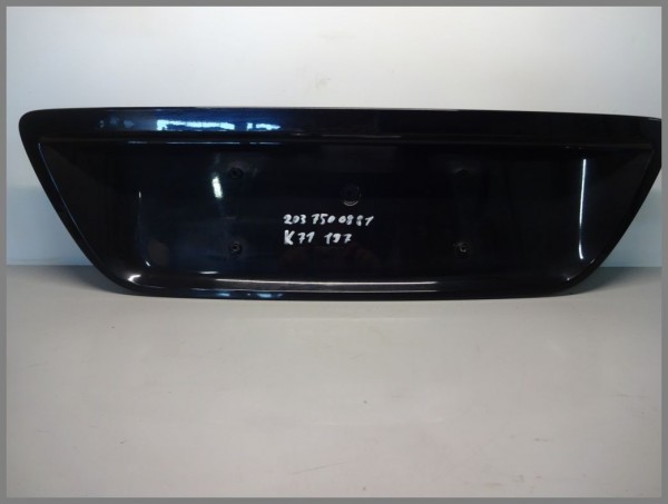 Mercedes Benz W203 Nummernschild Kennzeichenmulde 197 Schwarz 2037500881 K71