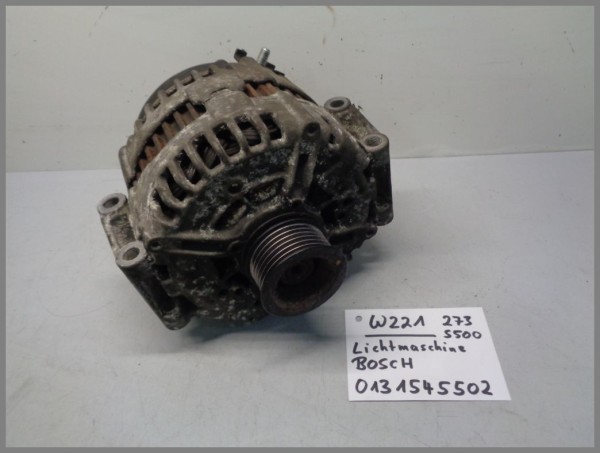 Mercedes Benz W221 S-Class alternator 0131545502 Bosch 0121813006 original