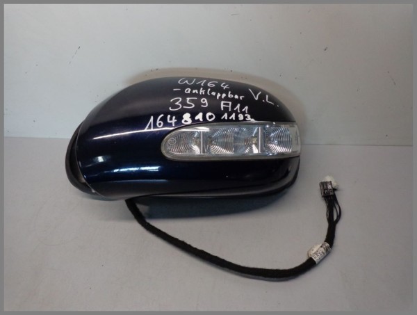 Mercedes Benz W164 outside mirror left 359 tanzanite blue A11 1648101193 hinged