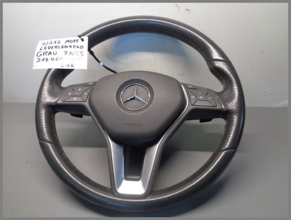 Mercedes Benz W212 steering wheel 2184600618 7N55 Sport GREYleather original