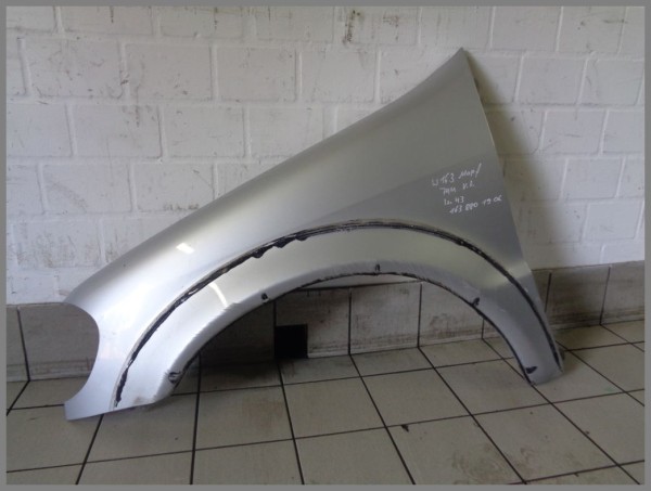 Mercedes Benz MB W163 ML-Class fender left 744 silver 1638801906 K43 Orig.