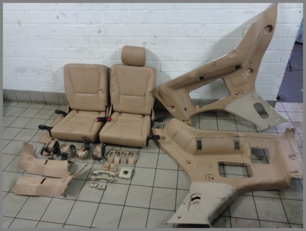 Mercedes W163 3rd row of seats child seats rear bench beige emergency seats original