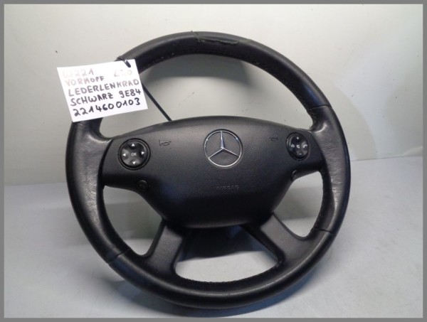 Mercedes W221 W216 Lenkrad Airbaglenkrad 2214600103 9E84 L20 Original Schwarz