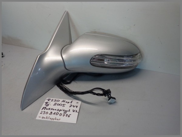 Mercedes R230 outside mirror folding 744 silver left 2308100776 BJ.2005 MOPF