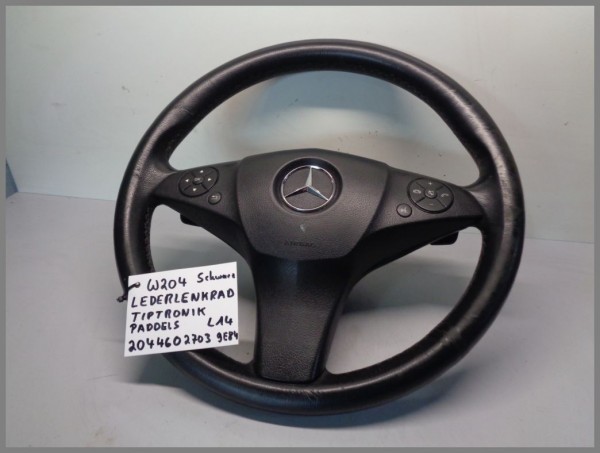 Mercedes Benz W204 steering wheel Paddles black 9E84 2044602703 L14 original