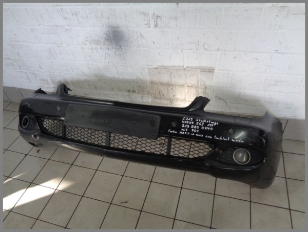 Mercedes W219 CLS front bumper 197 black 2198800240 original BJ.08 S63