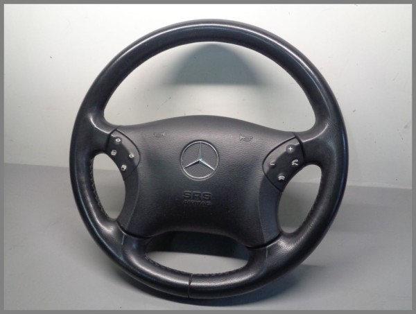 Mercedes Benz W203 steering wheel leather black 2034600903 original