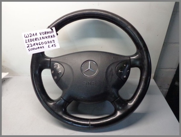 Mercedes Benz W211 leather steering wheel PRE FACELIFT Black 2114600203 L15
