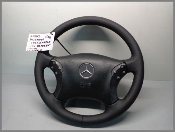 Mercedes Benz W203 C-Class steering wheel leather leather black 2034600903 L14