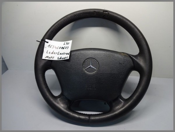 Mercedes Benz MB W163 ML-Class leather steering wheel BLACK MOPF 1634600603 Orig.L70