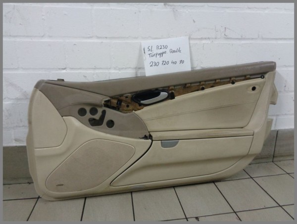 Mercedes R230 Door Panel Right Stone/Beige Panel 2307204070 RHD Orig.