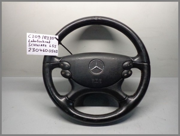 Mercedes Benz W209 R230 CLK SL LEDER Lederlenkrad Schwarz 2304600503 L55