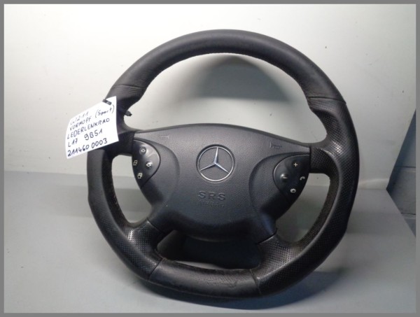 Mercedes Benz W211 Sport Lederlenkrad Lenkrad Schwarz 2114600003 9B51 L17 Vormopf