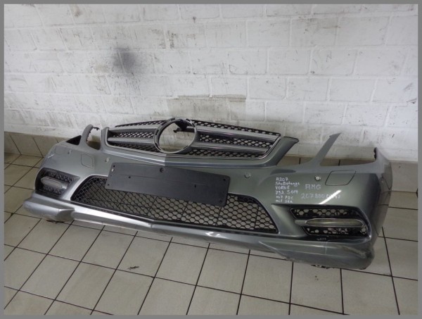 Mercedes A207 W207 AMG Front Bumper 792 Palladium Silver 2078800447 Original