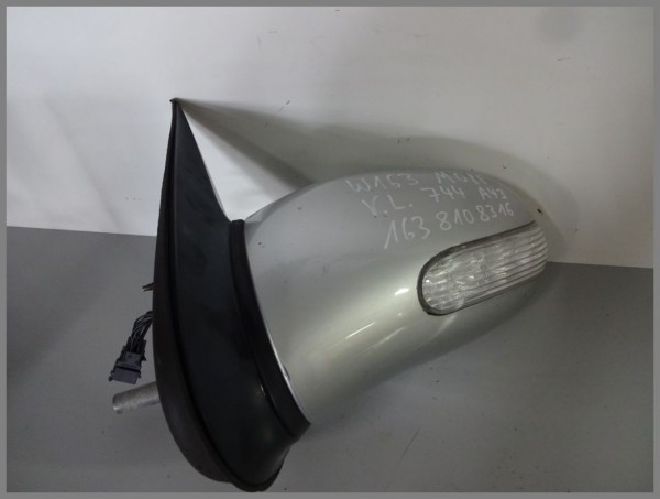 Mercedes Benz W163 ML-Class exterior mirror MOPF LEFT 744 silver 1638108316 A43