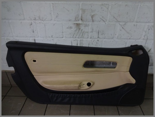 Mercedes Benz R170 SLK leather door panel LEFT panel black tan 1707204170 1A87