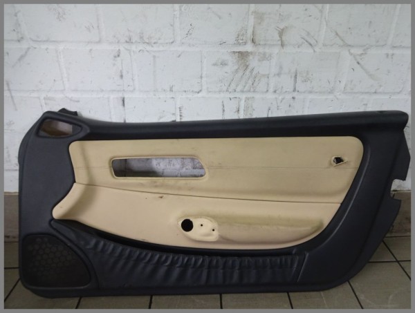 Mercedes Benz MB R170 SLK door panel right leather black tan 1707204270 1A87