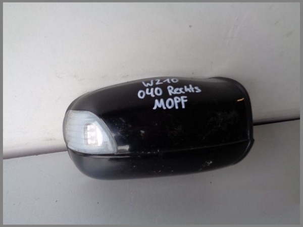 Mercedes Benz MB W210 E-Class MOPF Outside Mirror 040 BLACK RIGHT complete